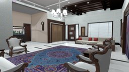 Living Room room, fish, sofa, product, clock, floor, aquarium, furniture, ceramic, best, showcase, chandelier, living, gallery, poster, persian, wallpaper, carpet, lowpoly, design, house, home, wood, 3dmodel, interior, download, door