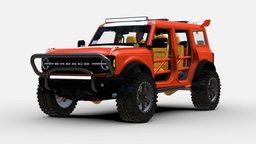 3d model FORD BRONCO automobile, ford, suv, exterior, vintage, 4x4, retro, transport, adventure, classic, detailed, automotive, american, rugged, iconic, bronco, off-road, vehicle, car, interior