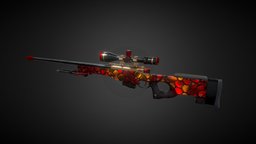 AWP- CS2 - Blood Dragon counterstrike, awp, counter-strike, csgoworkshop, csgocommunityworkshop, csgoskin, awpskin, awp-custom-skin, cs2