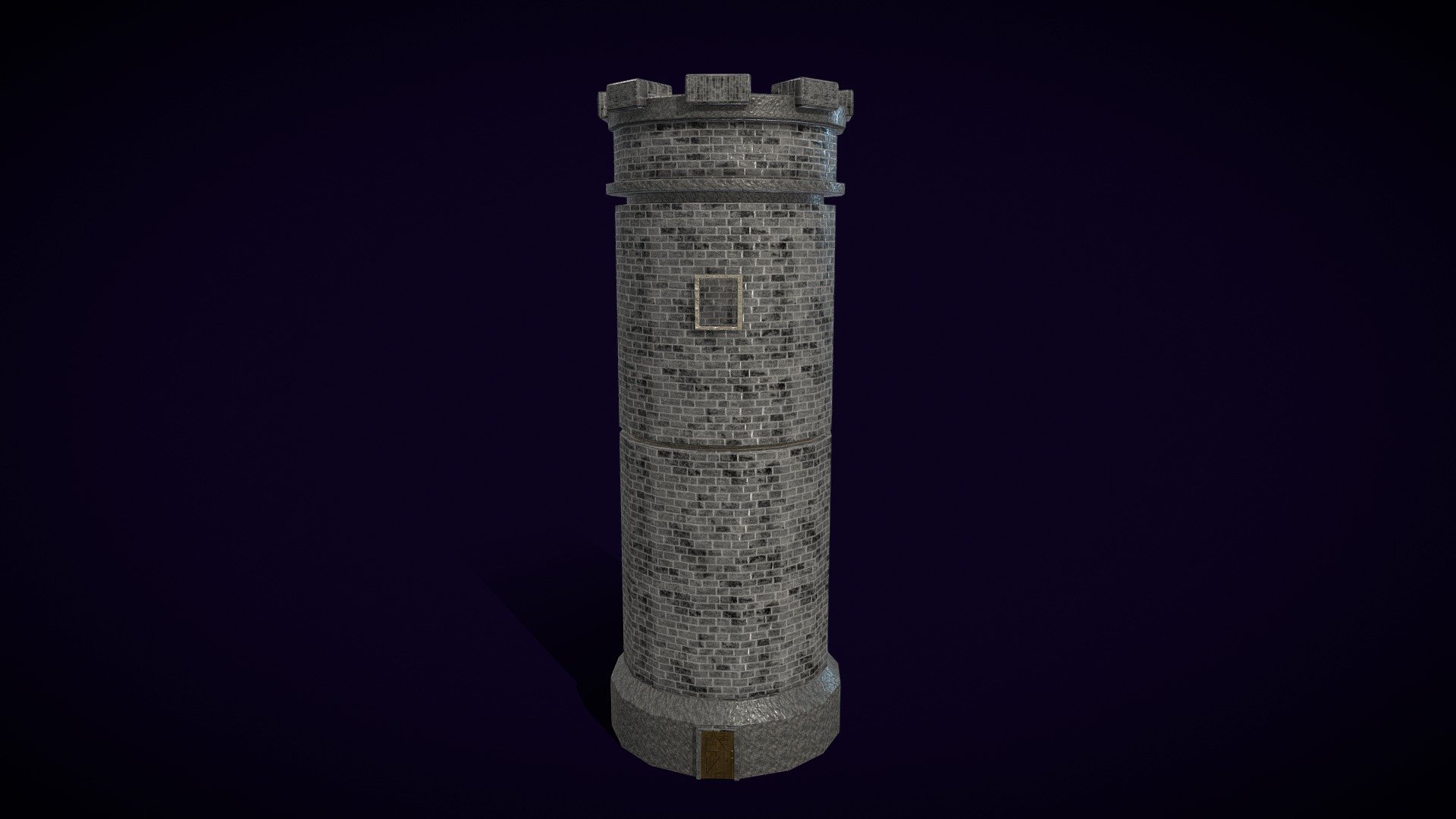 A 2nd Castle Tower 3D Model from the game Duellum Medieval Wars