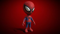 Spiderman A-pose (toys figures styles) toy, marvel, spiderman, charcter, spider-man, charactermodel
