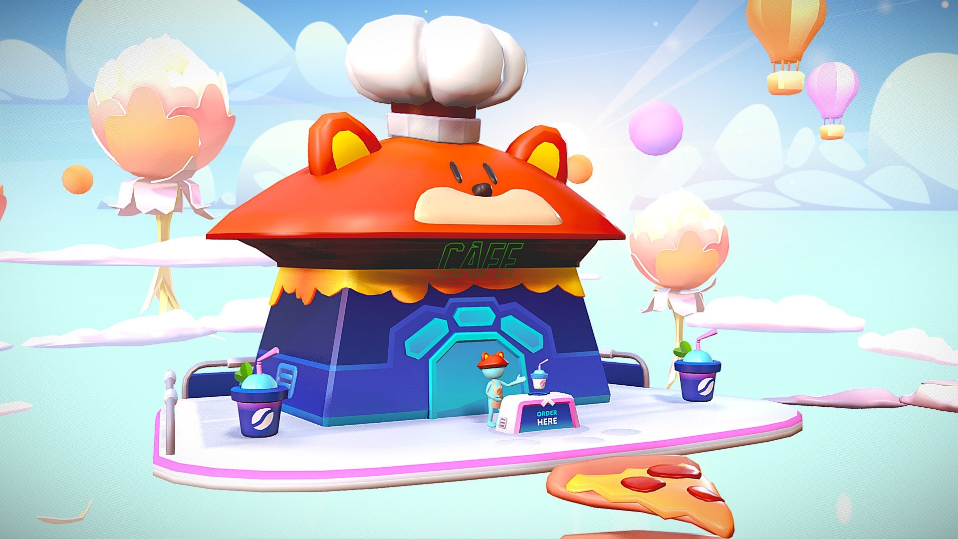 Stylized metaverse scene (Animated)
If you want similar scenes pleaseo contact me on my email : haykel.shaba.designer@gmail.com

Done on blender :
House + Lotus flower + flying objects