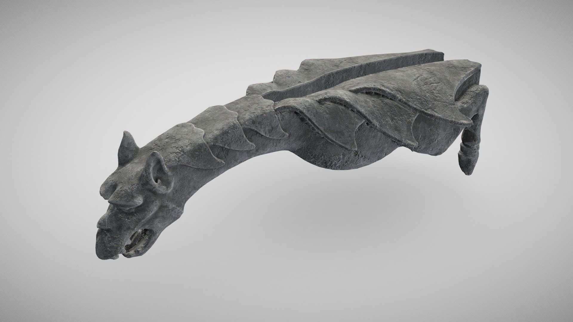 Original design of a gothic-style waterspout gargoyle. Based on real-life references, this model was created using:




ZBrush for initial high-poly sculpting

Blender for retopology and UV unwrapping

Substance 3D Painter for baking and texturing

Technical specs:




Low poly count for use in game engine / VR environments

4K textures (4096 x 4096) in png format
