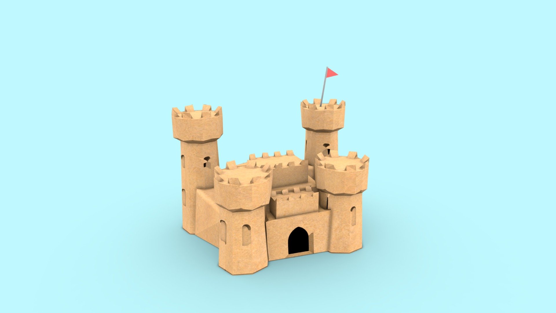 Free Big Sand Castle 3D Low-Poly Model

Made in Blender 2.93.4

-

Features:




Low-Poly

Clean topology Non-Overlap UVs

Baked Mesh

Textures: |  2048x2048




Albedo

Normal

Roughness

Ambient Occlusion

Dimensions: 0.8m x 0.8m x 0.6m