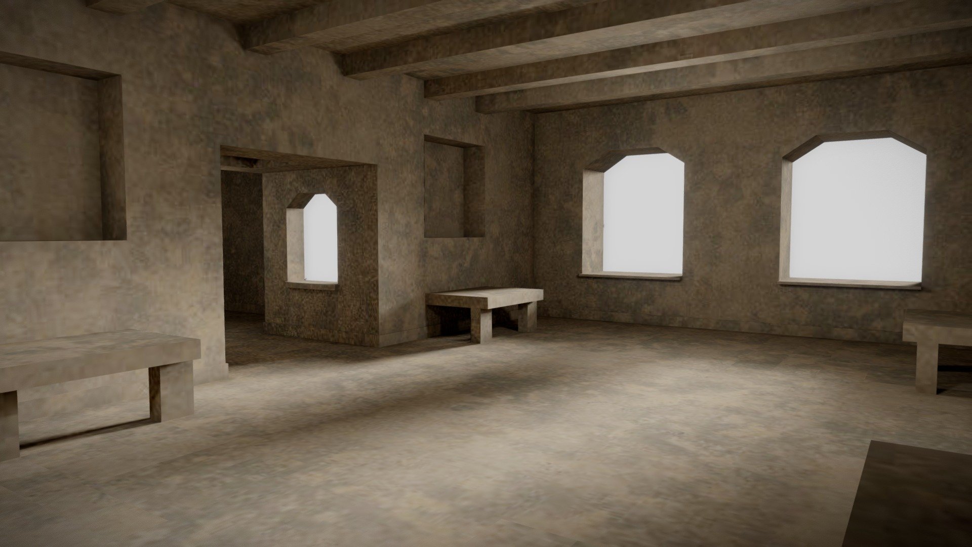 ** Abandoned Concrete Rooms**
Surf my other interior models if you like this! ** Don't forget to &ldquo;LIKE**