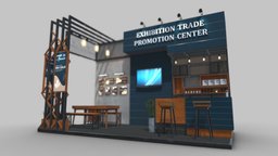 EXHIBITION STAND KMN 6x3m exhibit, event, display, showcase, advertising, exhibition-stand, exhibition-booth, trade-show, industrial, 6x3m, exhibition-design, 18sqm