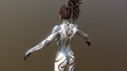 Sarah Kerrigan - StarCraft body, sculpt, anatomy, fiction, games, sculpted, geometry, videogames, sci, fi, videogame, paint, textures, painted, blizzard, detail, retopology, rig, android, science, starcraft, woman, artist, topogun, sarah, 3dartist, ciborg, kerrigan, girl-model, uvs, character, girl, photoshop, art, texture, pbr, scifi, hardsurface, female, zbrush, rigged, 3dmax