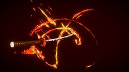 Demon Slayer / Tanjiro Second Sword katana, 3dart, fire, procreate, animemodel, anime3d, katana-weapon-weapons, katana_sword, substancepainter, blender, art, anime, demonslayersword, demonslayer, demonslayer3d, demonslayeranime, fireeffect