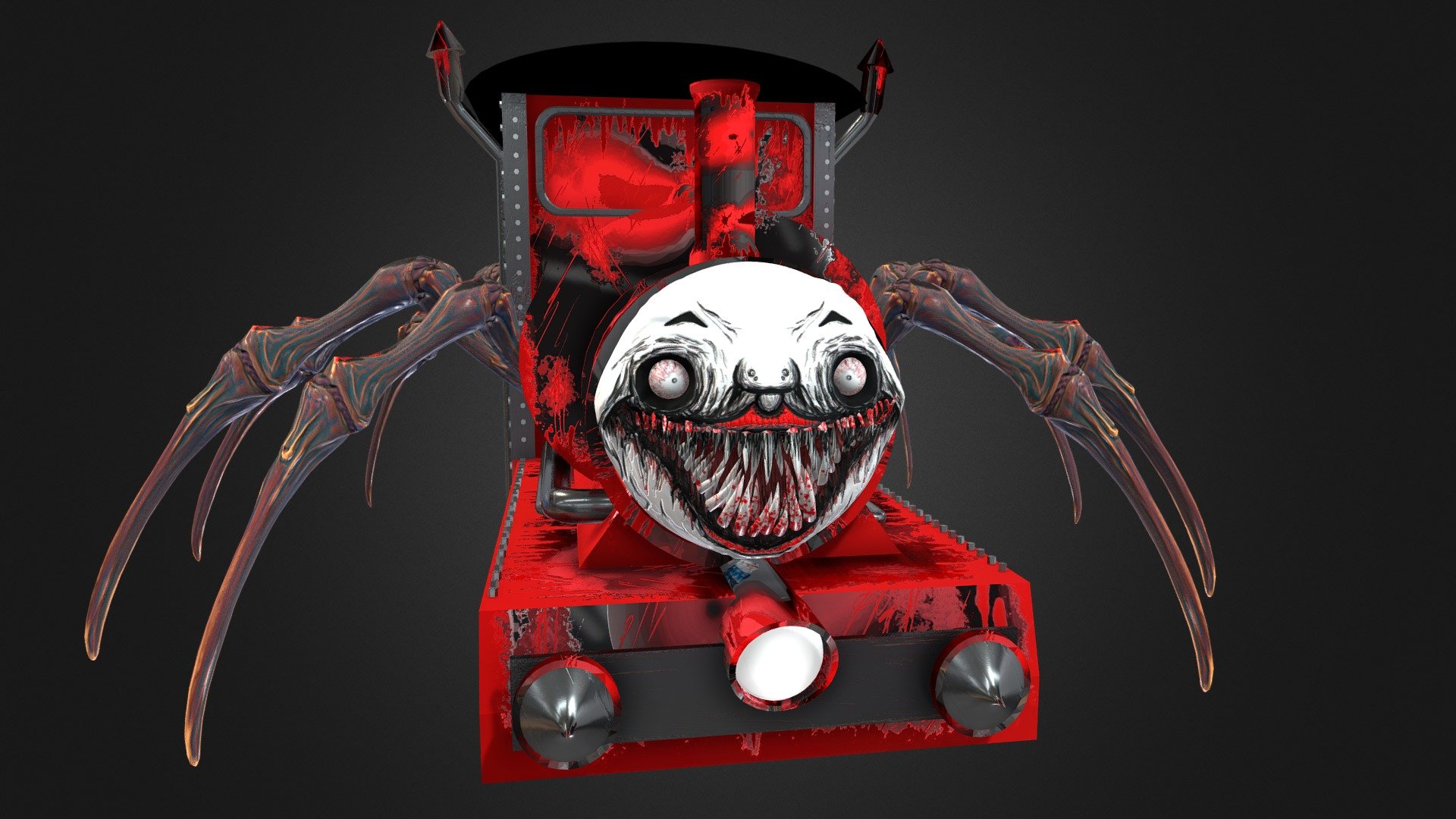 model by: ©Two Star

All rights reserved: ©Two Star

the game where the model comes out: Choo Choo Charles https://store.steampowered.com/app/1766740/ChooChoo_Charles/