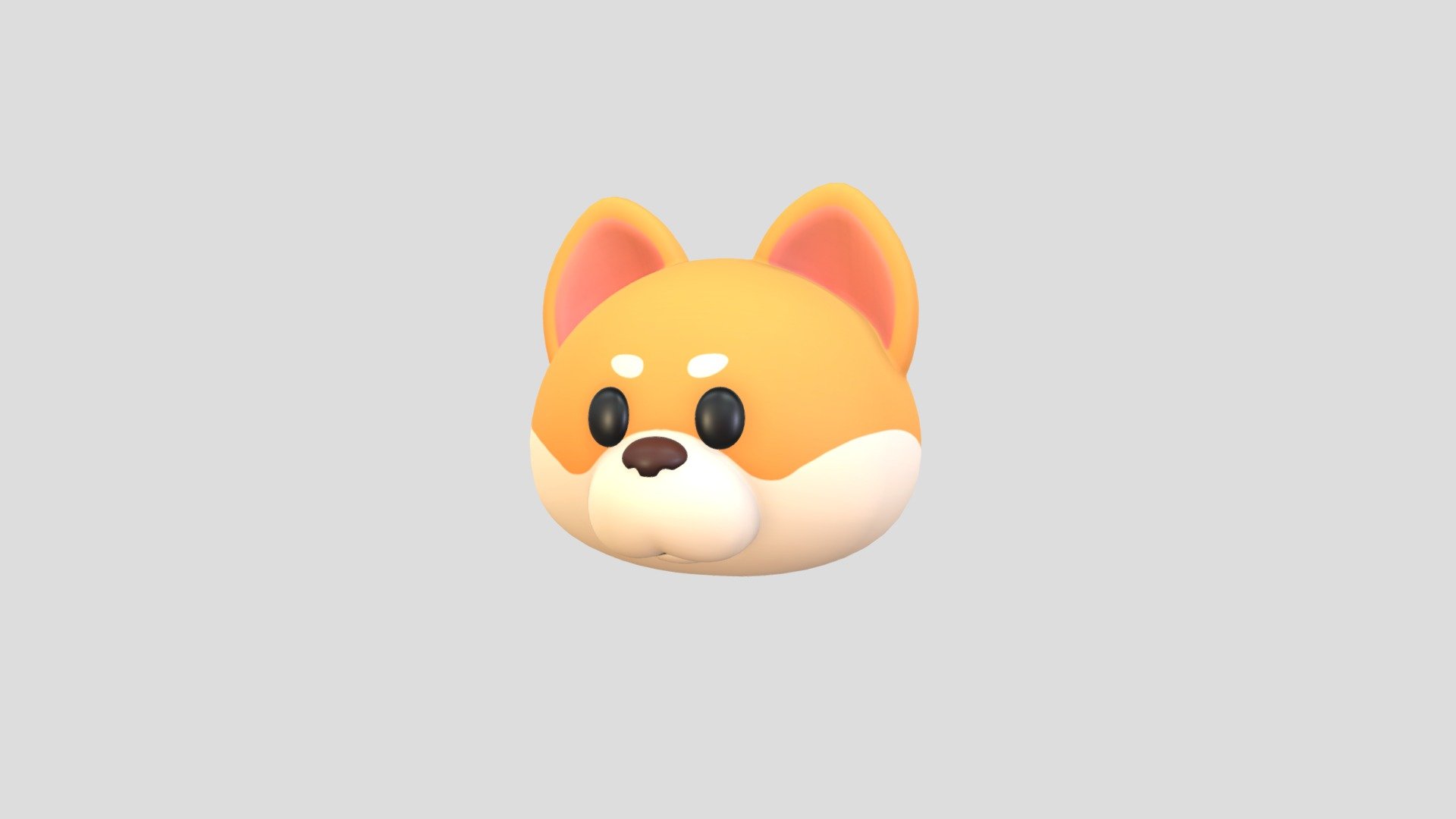 Shiba Dog Head 3d model.      
    


File Format      
 
- 3ds max 2023  
 
- FBX  
 
- OBJ  
    


Clean topology    

No Rig                          

Non-overlapping unwrapped UVs        
 


PNG texture               

2048x2048                


- Base Color                        

- Normal                            

- Roughness                         



1,265 polygons                          

1,311 vertexs                          
