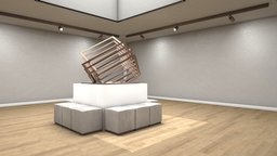 Room001 - AR/VR/MX Metaverse Ready room, baking, vr, ar, museum, artistic, artist, web, showroom, ue4, metaverse, unity, architecture, 3d, lowpoly