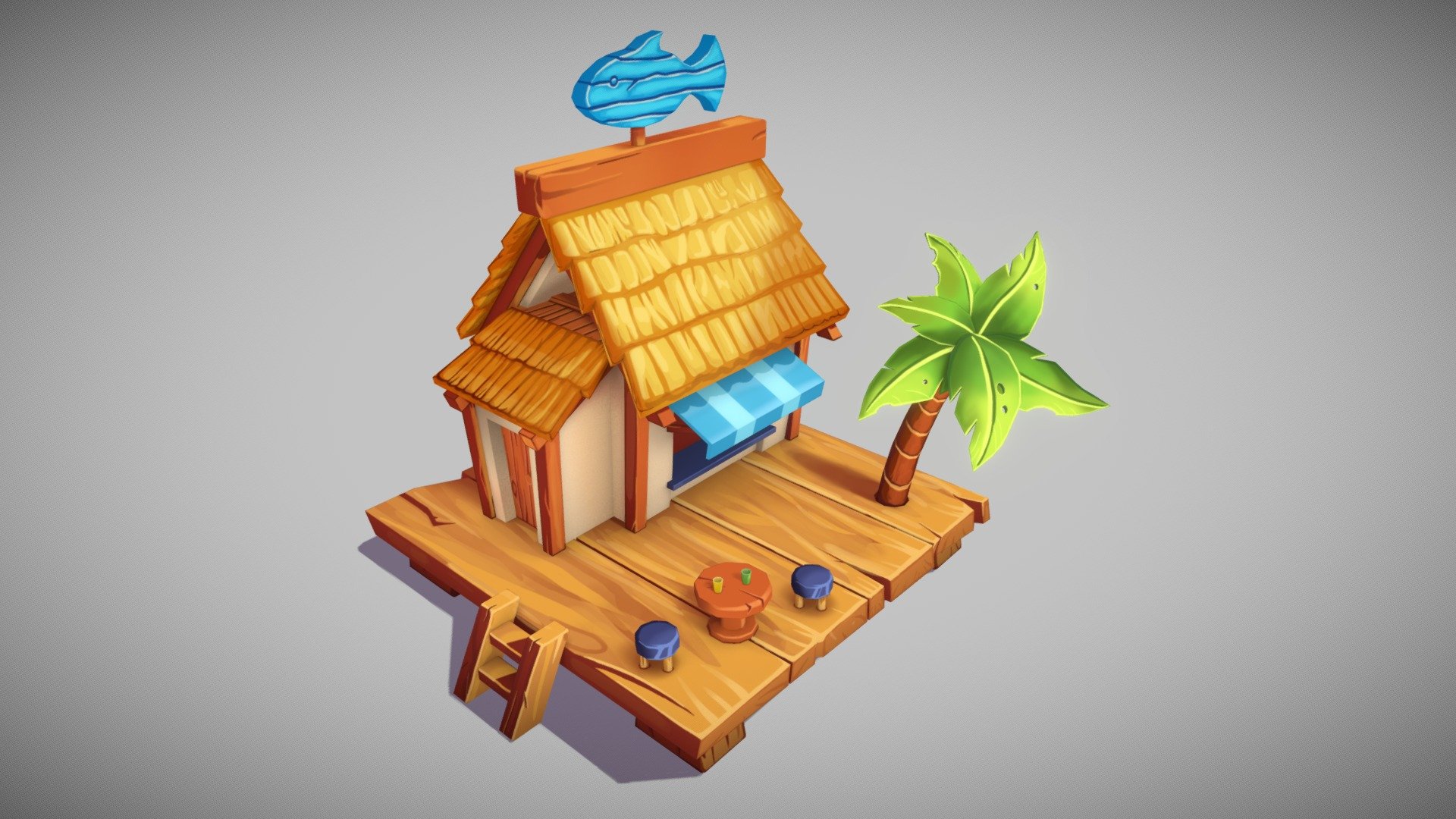 Small building/environment, made from concept. Modelled in Maya and textured in Substance Painter.

Original concept:
https://www.artstation.com/artwork/1nm3XX