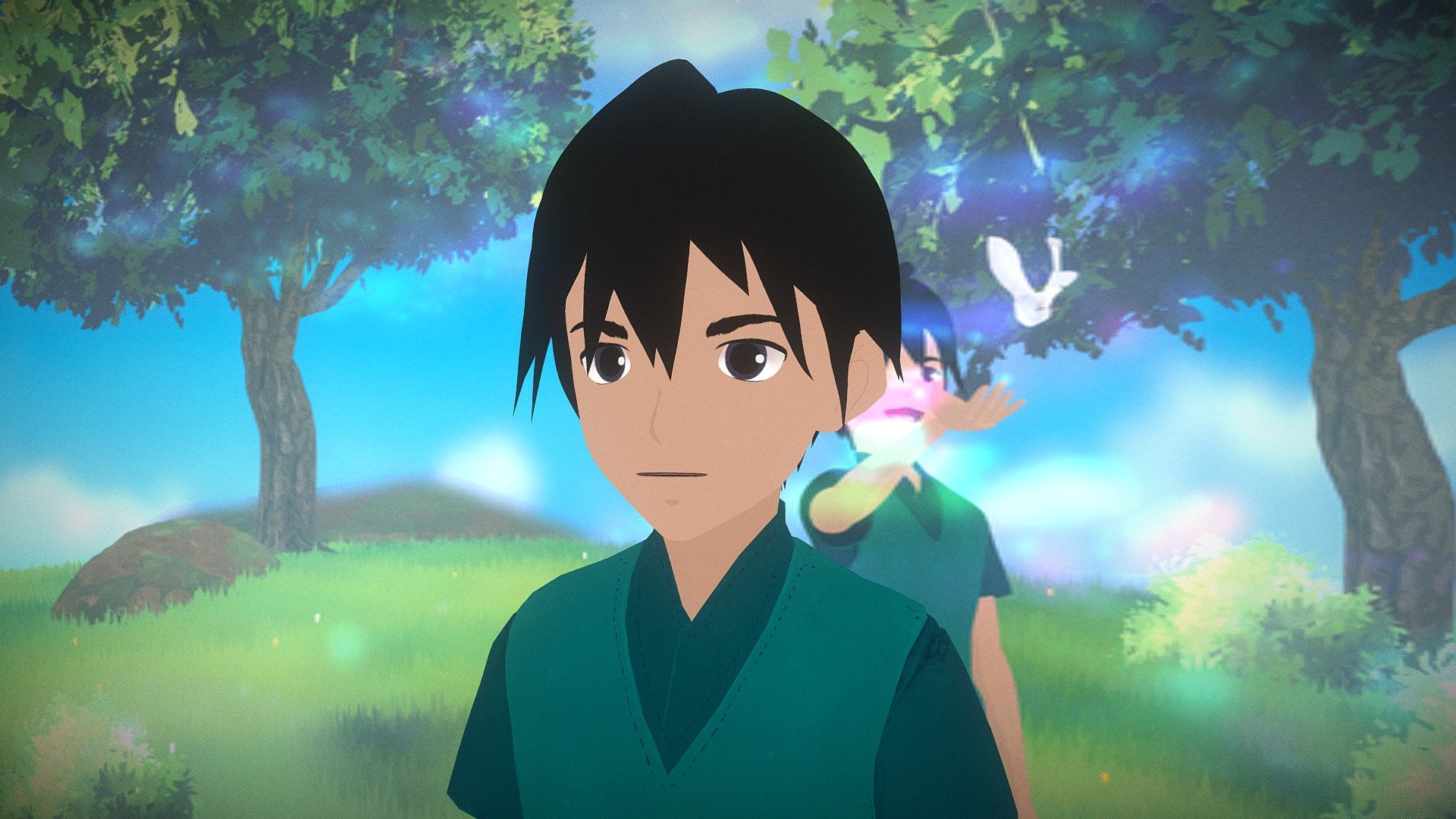 Fully Rigged Ghibli style/Anime boy 
Ready for your game, animations and any graphic design you may need