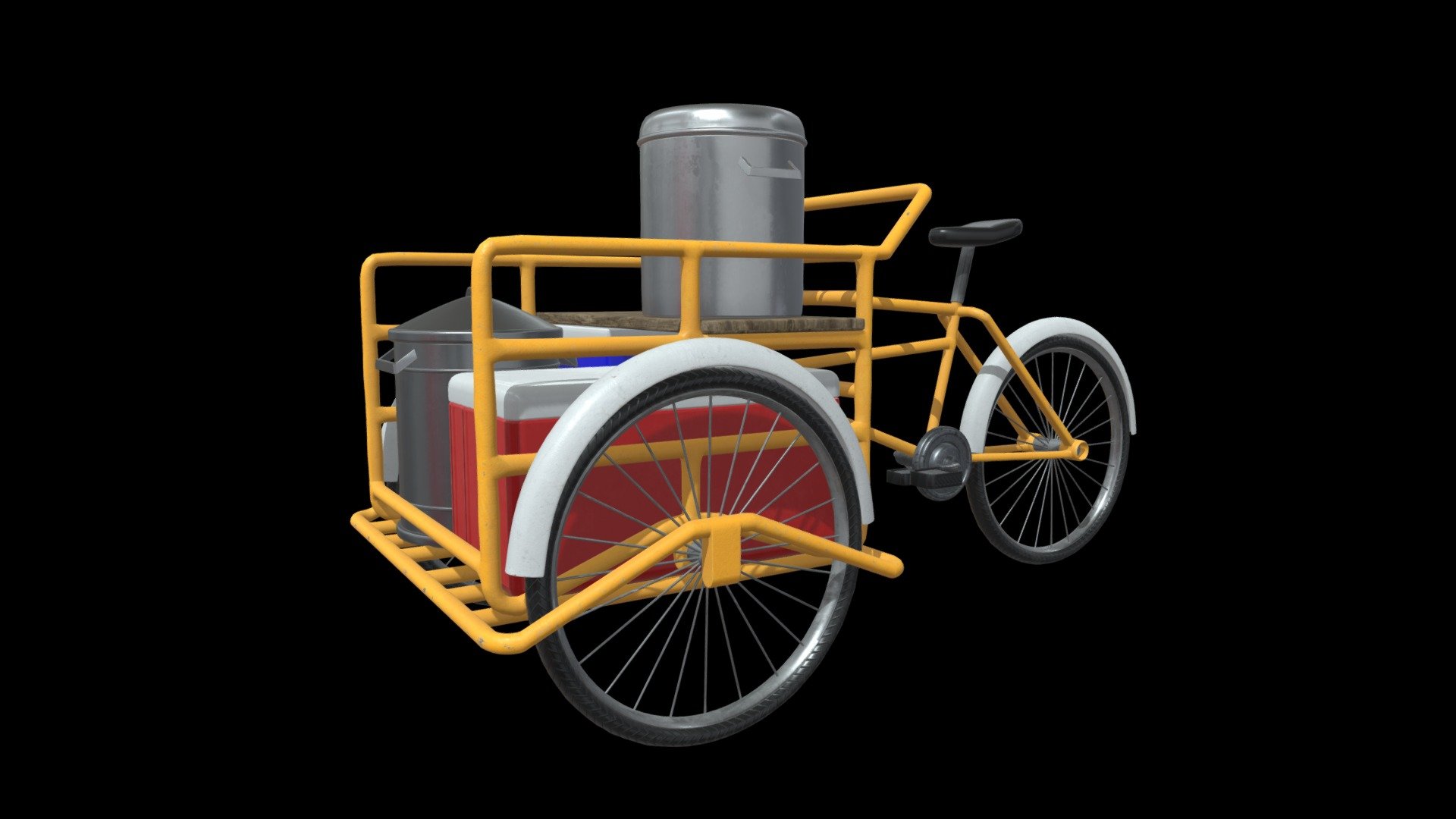 https://www.fab.com/listings/0396f95e-465f-48bb-bb7d-9a464e66d57f

Detailed digital representation of a typical mobile food vending cart used to sell tamales, a delicious culinary specialty from Latin America. The model captures all the distinctive elements and features of this iconic food cart.

The cart is designed in a traditional style, with a sturdy wooden structure and a roof cover to protect the vendor and the food from the elements. It features large, robust wheels that facilitate its mobility and transportation from one place to another.