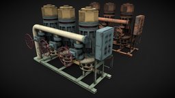 Machinery device valve, pipe, turbine, pump, heater, machinery, motor, generator, boiler, equipment, hardware, engine, compressor, separator, industrial