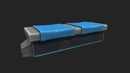 Sci-fi Bench - Stylised sculpt, toon, style, high, future, sci, fi, paint, unreal, pack, epic, detailed, designer, stylised, metal, science, engine, shade, ue4, cel, cel-shaded, future-city, substance, painter, cartoon, asset, game, blender, texture, scifi, low, poly, ship, stylized, textured, material, hand, space, shader, ue5