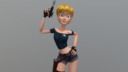 Cartoon Girl Maya modeling curso, modelagem3d, characterdesign-charactermodeling, cartoongirl, charactermodeling, girl, cartoon, maya2018, characterdesign
