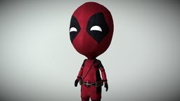 Deadpool Chibi xmen, chibi, deadpool, deadpool2, character, model