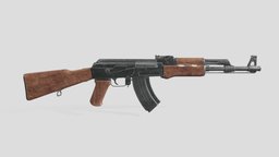 ak-47 ak, ak-47, substancepainter, substance, blender, gun, ak47, highpoly, noai