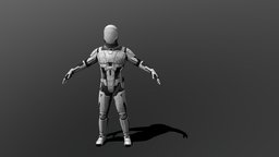 Cosmonaut of the future armor, future, spacecraft, starman, protection, science, cosmonaut, fictional, futureistic, helmet, futuristic, space