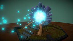 Environment scene: Original Portal scene, portal, grass, paint, ground, original, turn, 3d, 3dsmax, art, texture, home, animation, wow, hand, environment