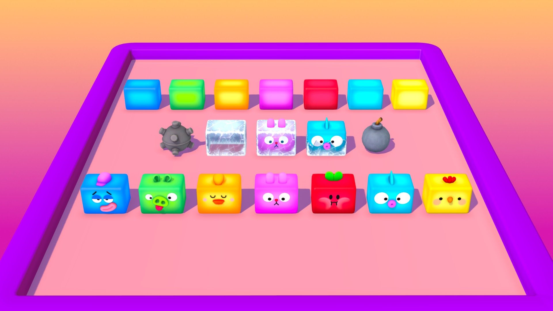 3D Low-Poly models Cartoon Boxes Characters with animations and effects.


Available on:

Unity Asset Store

FAB



• 7 Boxes Characters + Animations (idle, drop, jumping out) + Explosion effect

• 7 Colored Boxes + Animations (idle, drop, jumping out) + Explosion effect

• Bomb + Explosion effect, Idle effect

• Mine + Explosion effect

• Ice box + Explosion effect

• Scalable playing field (board)

• 7 Colored Buttons + Animation (click)

• Skybox shader (gradient)

• 3 demos scenes
