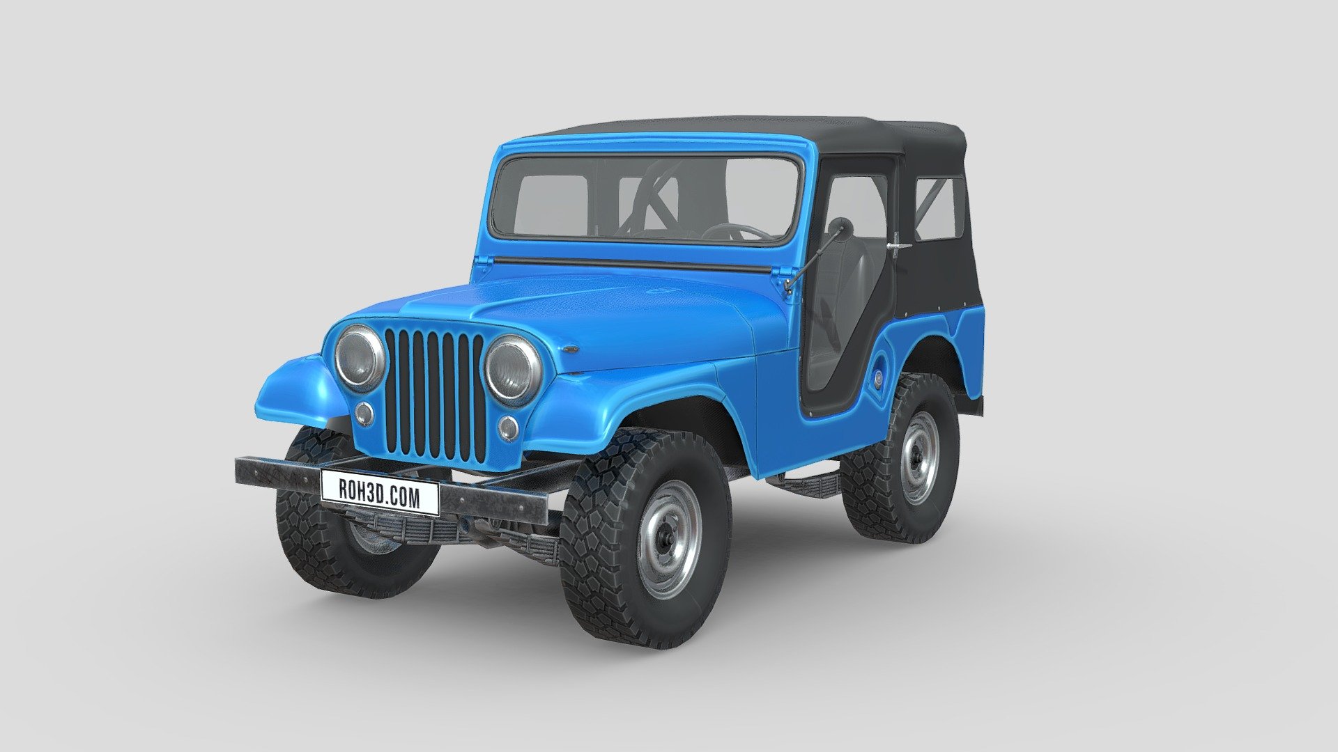 Buy Here
The Jeep CJ models are both a series and a range of small, open-bodied off-road vehicles and compact pickup trucks, built and sold by several successive incarnations of the Jeep automobile marque from 1945 to 1986. The 1945 Willys Jeep was the world's first mass-produced civilian four-wheel drive car.

In 1944, Willys-Overland, one of the two main manufacturers of the World War II military Jeep, built the first prototypes for a commercial version – the CJ, short for &ldquo;civilian Jeep