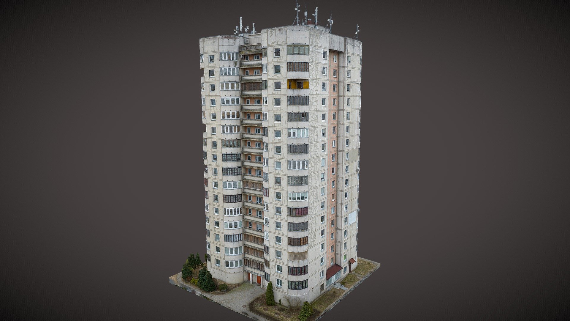 Soviet era 16 floor apartment building ready for renovation. Vilnius. Lithuania

Photogrammetry reconstruction in RealityCapture from 975 images. 

© Saulius Zaura www.dronepartner.lt 2023

💛💙 By purchasing this model on FAB: https://fab.com/s/e6252406bde7 , you support the preservation and digitization of real-world objects and heritage. Thank you! 💛💙