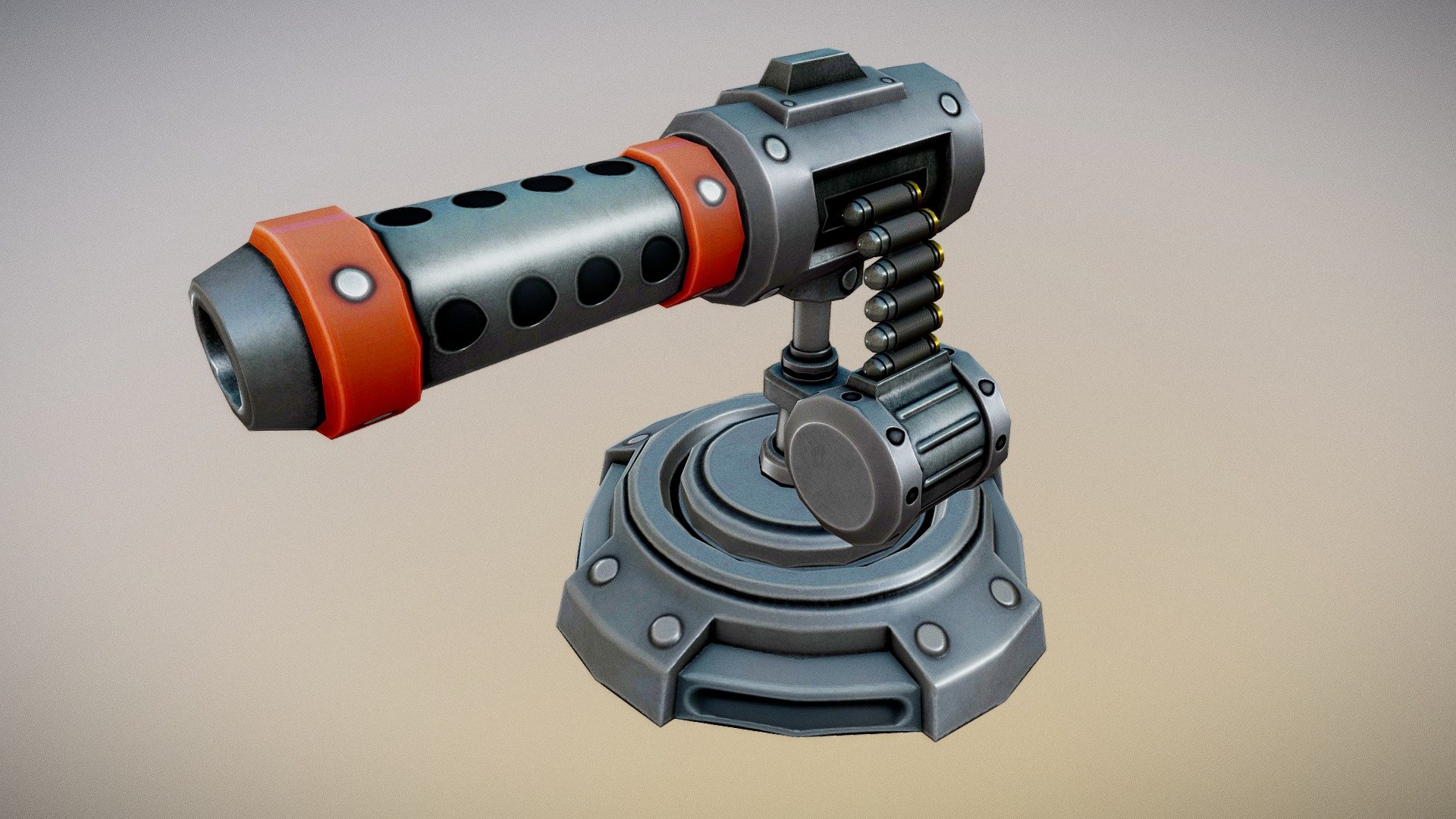 Stylized Machinegun Turret - Shadeless!

PBR Textures converted into a single Diffuse Map using Baked Light settings.

Perfect for mobile games etc.