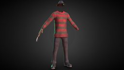 Halloween_Freddy's Costume Set elm, nightmare, claw, freddy, krueger, street, halloween