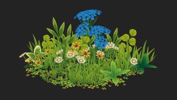 Plenty o' Plants plant, cute, flower, flowers, sunflower, clover, leaf, foliage, shadeless, daisy, handpainted