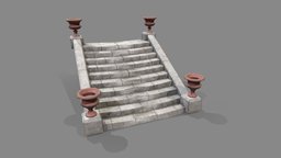 Victorian stairs with Urns music, victorian, stairs, british, furniture, park, urn