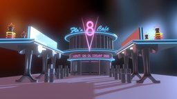 Flo's cafe cars cafe, cars, disney, flos