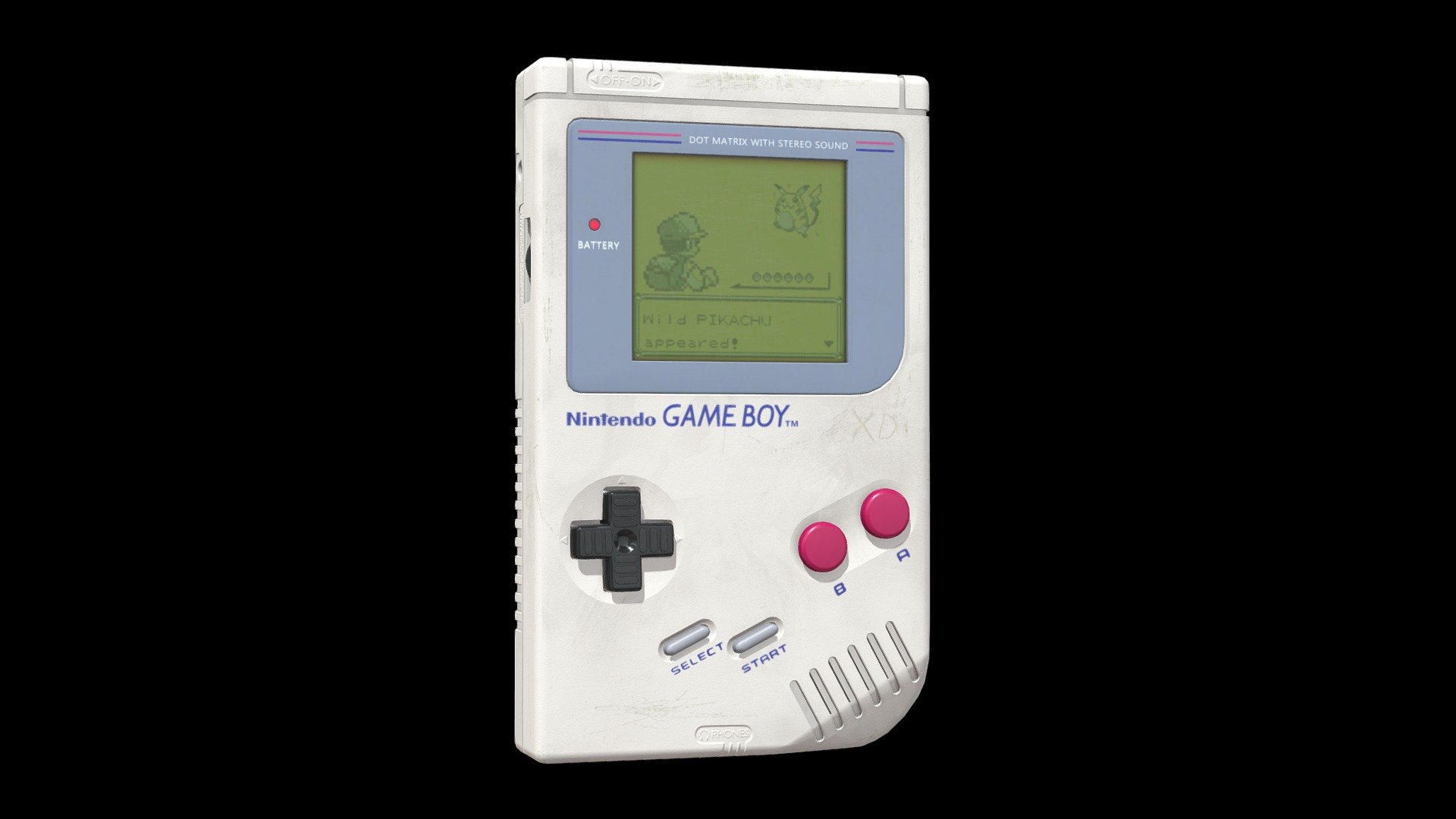 I modeled and textured a retro 1989 Nintendo Gameboy!  I tried to keep polygon count low and texture resolution optimized so there is 2 texture sets, one for the gameboy and one for the game cartridge which is Pokemon Yellow! I followed reference as close as I could and tried to get every last detail, even the game connector prongs!  Let me know what you think of my model :D