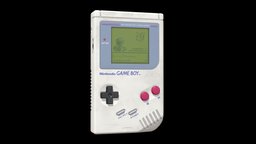 Nintendo Gameboy 1989 pokemon, gameboy, videogame, retro, nintendo, substancepainter, substance, game