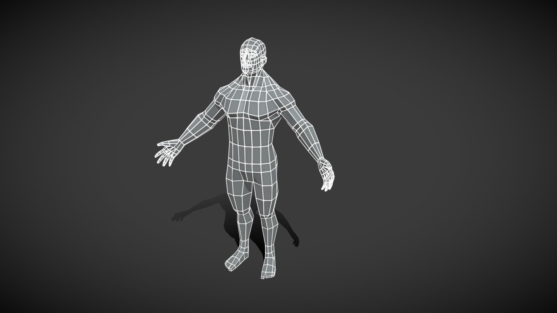 Muscular Male Body Base Mesh 1000 Polygons  is completely ready to be used as a starting point to develop your characters.

Good topology ready for animation.

Technical details:




File formats included in the package are: FBX, OBJ, GLB, ABC, DAE, PLY, STL, BLEND, gLTF (generated), USDZ (generated)

Native software file format: BLEND

Polygons: 1075

Vertices: 1023

Blender scene included.

You can purchase the model on FAB: https://www.fab.com/listings/31c78420-58be-4206-b3b9-4c72098251b7