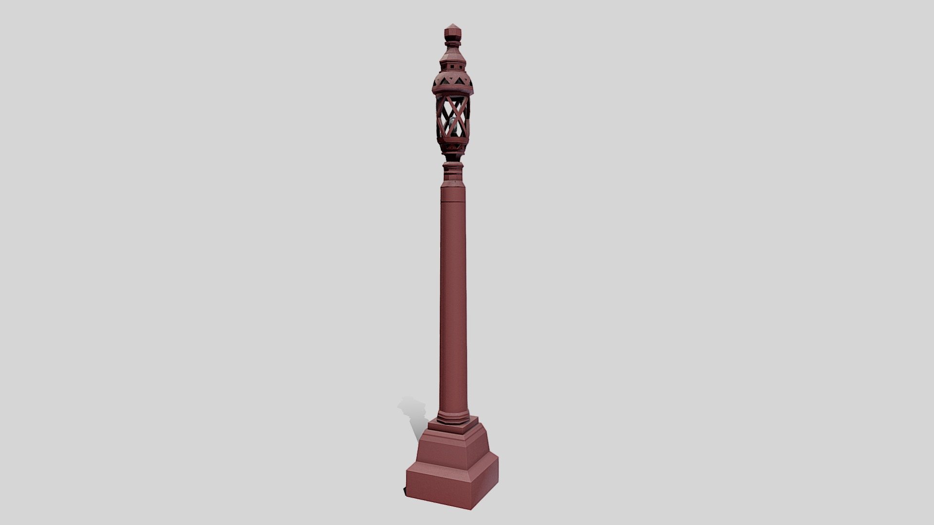 An ornate street lamp found decorating the India Gate Canopy, New Delhi, India.

The textures have been created in Substance Painter and Designer specifcally for this model to give it a high quality, realistic look.