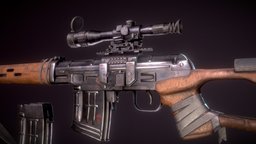 Sniper rifle Dragunov rifle, sniper, sniper-rifle, russian-weapon, weapon, weapons