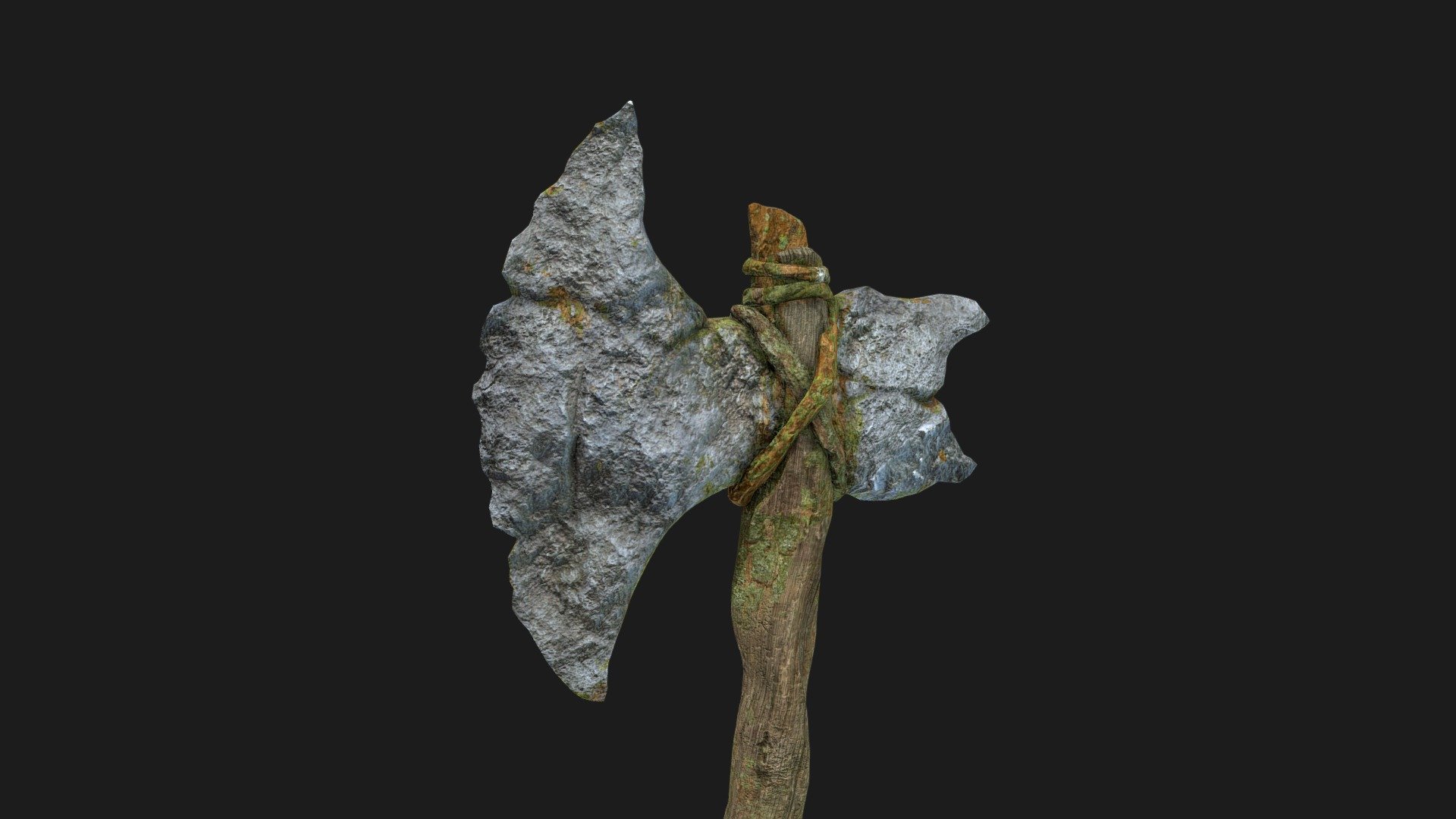 An ancient axe I made just for fun, and a good oportunity to debut my sketchfab account :)