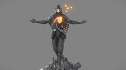 Higgs Monaghan - Death Stranding (Fan Art) asteroid, fanart, apocalyptic, death, starship, dead, cyberpunk, stars, astronaut, star, deadpool, thelastofus, lastofus, higgs, fanart3d, stranding, deathstranding, character, game, 3d, blender, blender3d, conceptart, starwars, skull, creature, fantasy, samporterbridges
