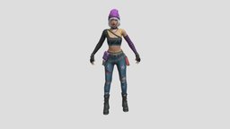 Dasha Free fire character freefire, freefire3dmodels, freefirefemalebundle, freefiredasha, dashafreefire