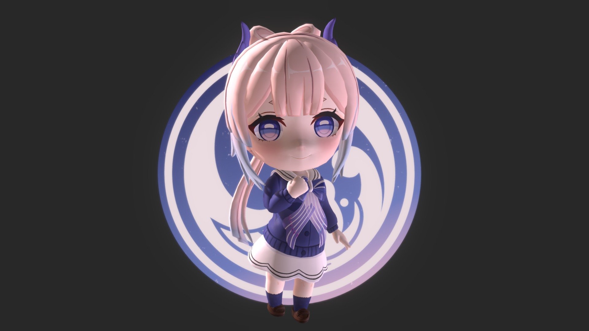 Happy birthday Kokomi!!

Since today is Kokomi's birthday, I went ahead and model a fanart of her. Student Kokomi with her iconic bow ribbon.
