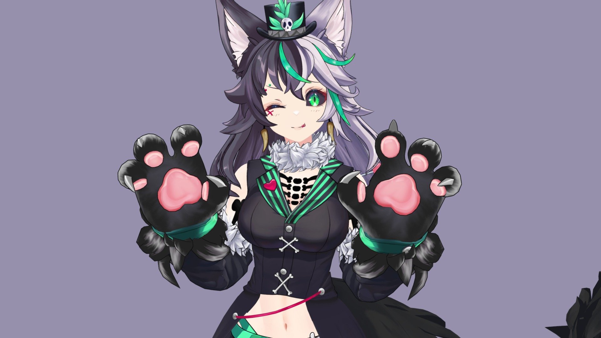 Hi. I make anime 3d models for vtubers!
I really enjoyed this project (Commission for @CleoCayenne) and I'm open to new ones.
More information you can find on my website (https://kisugaki.carrd.co/).
Contact me if interested via twitter - https://twitter.com/kisugakii



*I’ve changed the texture and removed part of the geometry in order to comply with sketchfab nudity police for content.