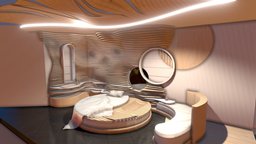 interior concept room wood architecture room, baby, mother, designer, family, pregnant, hospital, maternity, design-furniture, architecture, 3d, blender, design, wood, interior