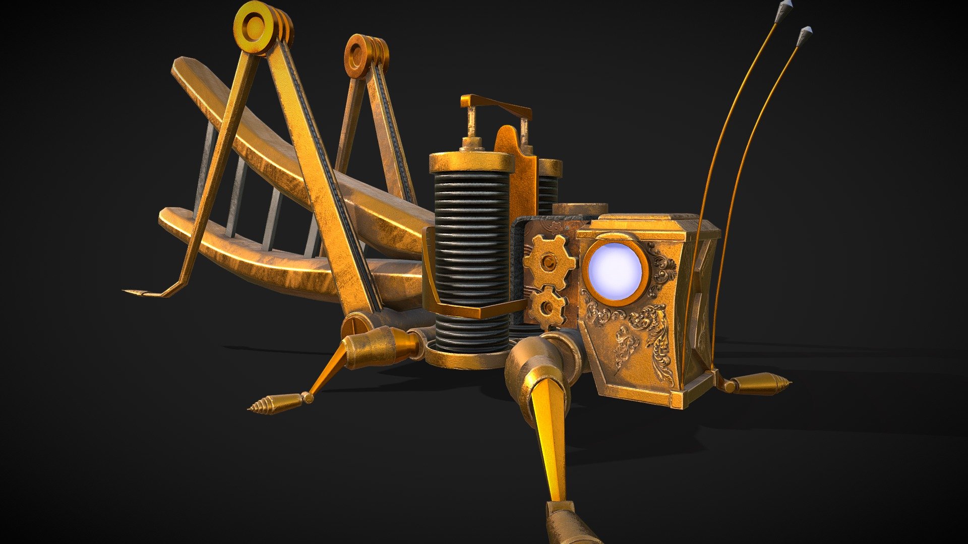 This is a game ready Mechanical-Grasshopper
Textures - 1x4k
Tris - 16k