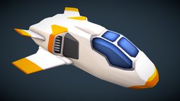 Space Speeder / Shuttle - for Mobile & RTS gamse fighter, spaceships, action, models, mobile-ready, unrealunity, gun-mobile, mobile-frendly, scifi-gun, sci-fi-model, scifi-fighter, space-spacecraft, spaceengieenrs, unity3d, cartoon, blender3d, scifi, sci-fi, 3dmodel, spaceship