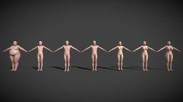 human body mesh body, mesh, muscle, fat, big, natural, lowpoly, female, human, male, highpoly, tities