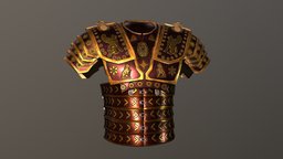 Roman officer - body armour armor, armour, soldier, figure, officer, roman, game-ready, senior, free-download, embossed, lorica, gameart, gameasset, free, loricasegmenta, high-ranking