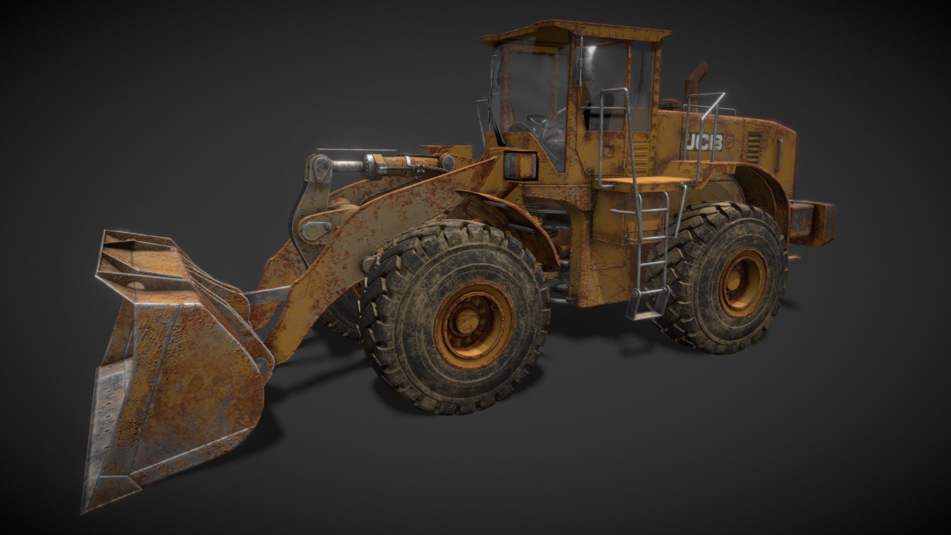 JCB Loader High-Poly 3D Model
Made in Maya
Textured in Substance Painter