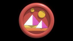 Decentraland or MANA Crypto Coin cartoon style coin, money, bitcoin, token, currency, mana, finance, crypto, futures, metaverse, btc, cryptocurrency, blockchain, decentraland, nft, cartoon, technology, web3